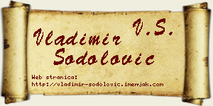 Vladimir Šodolović vizit kartica